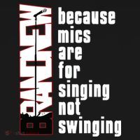 Mics Are For Singing Not Swinging USA-Made Doggie Bandana thumb 2