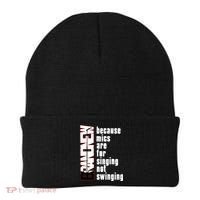 Mics Are For Singing Not Swinging Beanie thumb 0