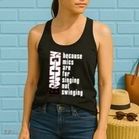 Mics Are For Singing Not Swinging Women's Tank Top thumb 2