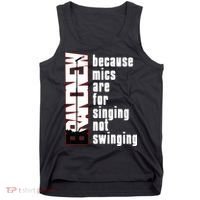 Mics Are For Singing Not Swinging Tank Top thumb 0