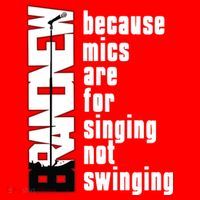 Mics Are For Singing Not Swinging Santa Hat thumb 1