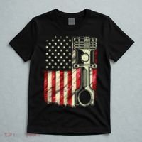 Mechanic American Flag Piston Muscle Car Patriotic Vintage T-Shirt thumb 5