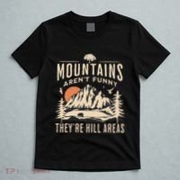 Mountains ArenT Funny TheyRe Hill Areas Funny Hiking Pun T-Shirt thumb 5