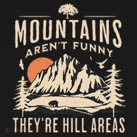 Mountains ArenT Funny TheyRe Hill Areas Funny Hiking Pun Kids Long Sleeve Shirt thumb 2