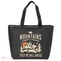 Mountains ArenT Funny TheyRe Hill Areas Funny Hiking Pun Tote Bag thumb 0