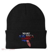 Make America Florida Funny Patriotic Freedom USA Beanie thumb 0