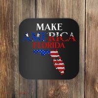Make America Florida Funny Patriotic Freedom USA Coaster thumb 0