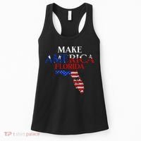 Make America Florida Funny Patriotic Freedom USA Women's Tank Top thumb 0