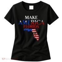 Make America Florida Funny Patriotic Freedom USA Women's T-Shirt thumb 0