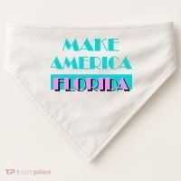 Ron Desantis 2024 Make America Florida USA-Made Doggie Bandana thumb 0