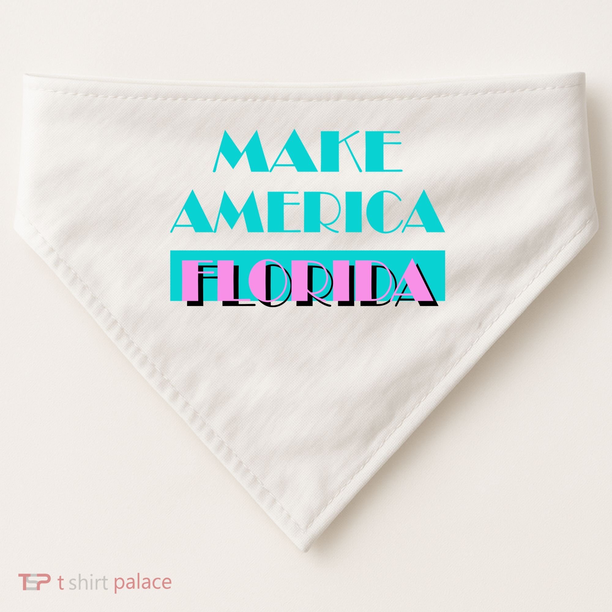 Ron Desantis 2024 Make America Florida USA-Made Doggie Bandana