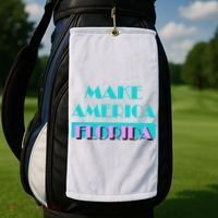 Ron Desantis 2024 Make America Florida Golf Towel thumb 2