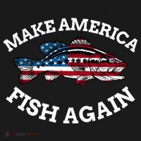 Make America Fish Again Fisherman USA Apron thumb 3