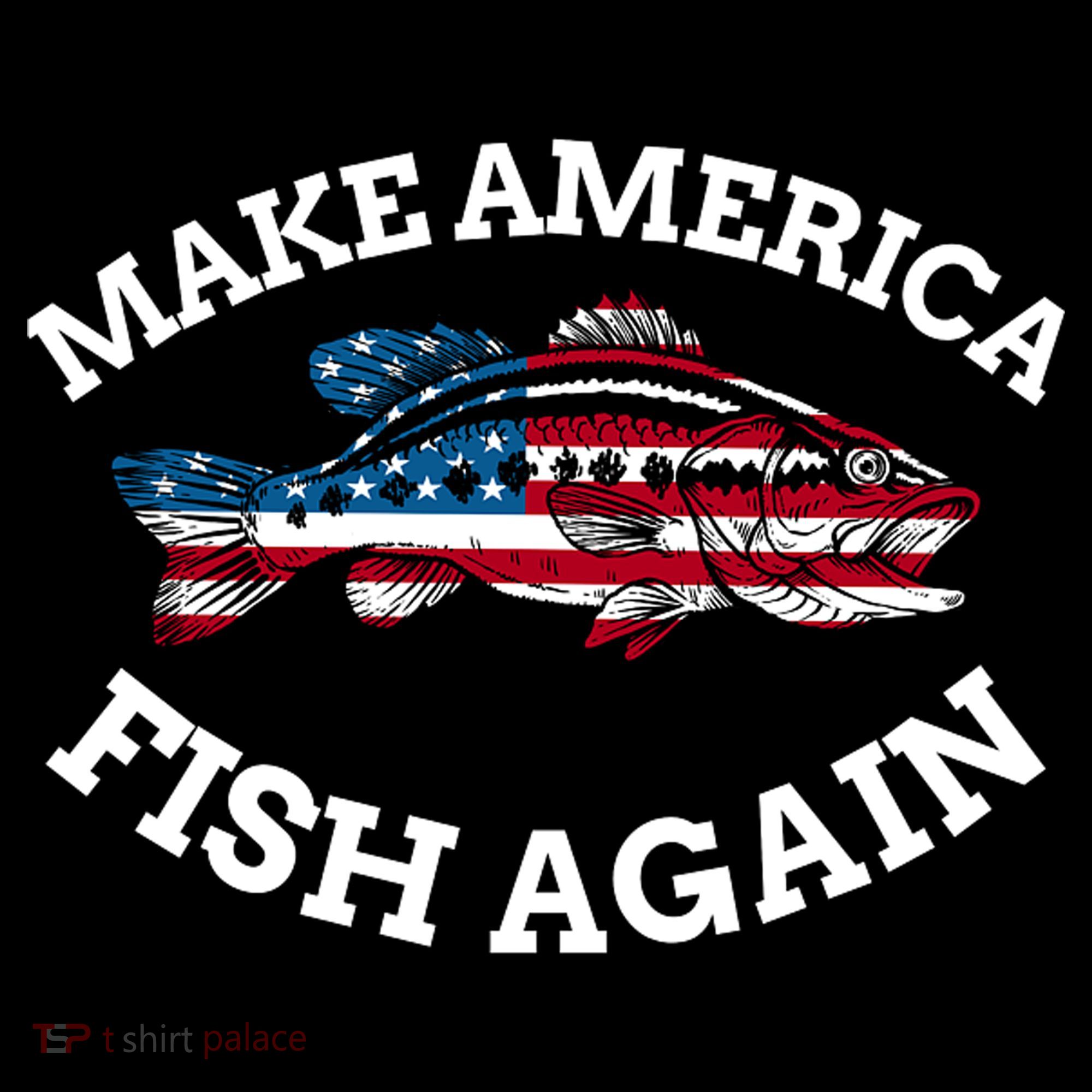 Make America Fish Again Fisherman USA Bucket Hat