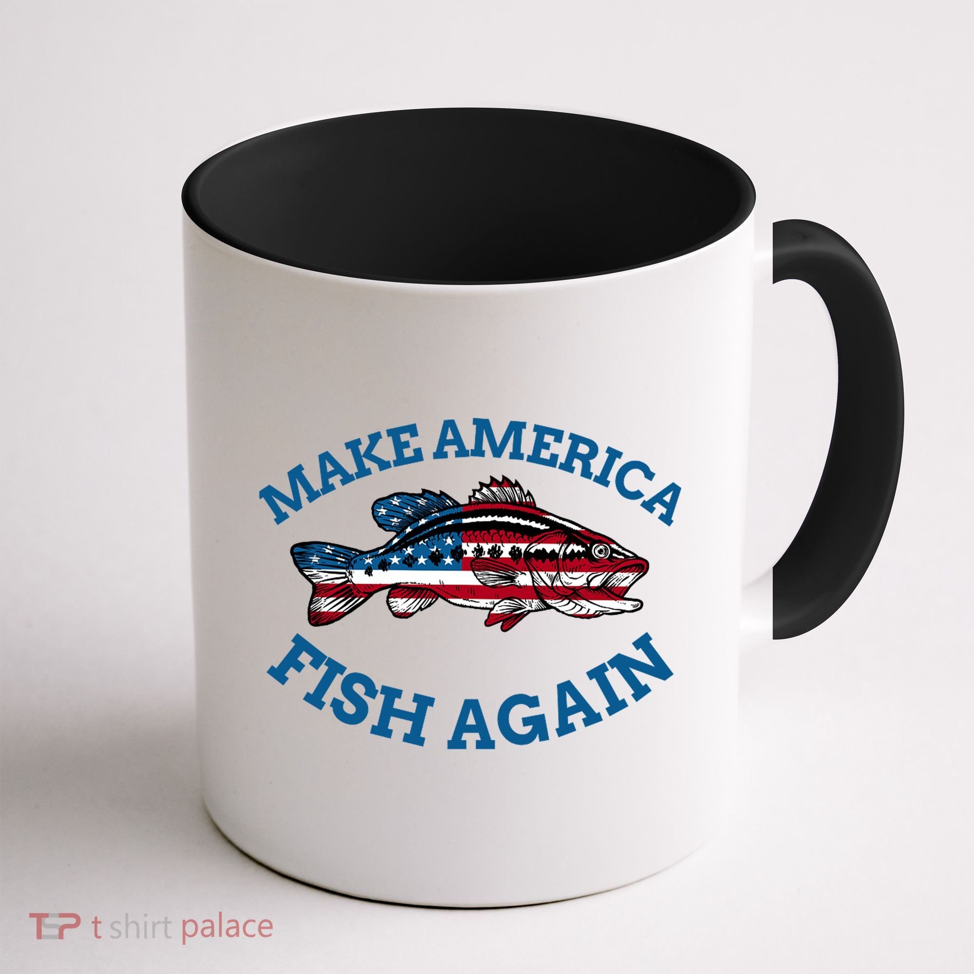Make America Fish Again Fisherman USA Coffee Mug