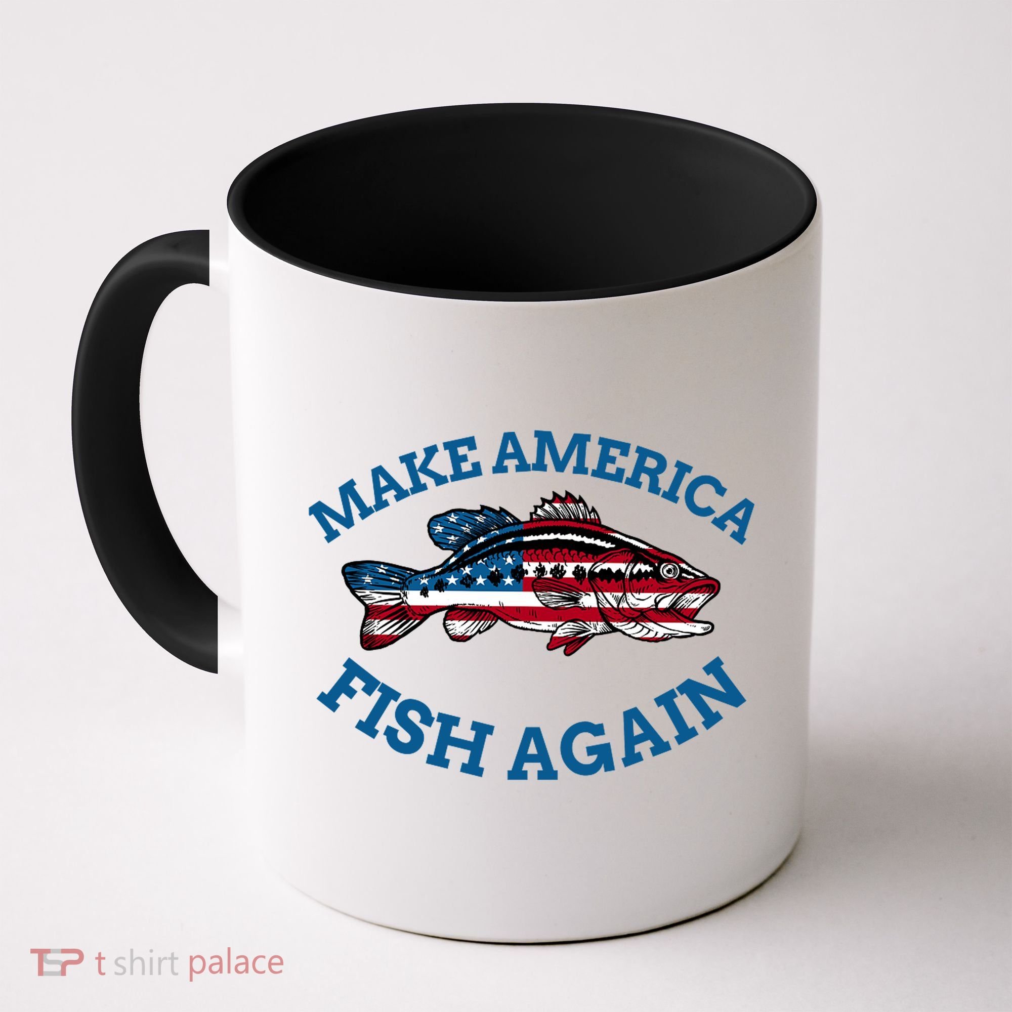 Make America Fish Again Fisherman USA Coffee Mug
