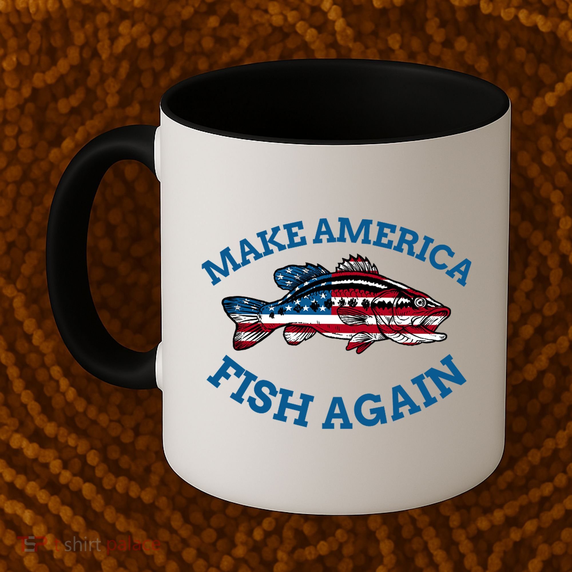 Make America Fish Again Fisherman USA Coffee Mug