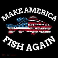 Make America Fish Again Fisherman USA Women's Hoodie thumb 2