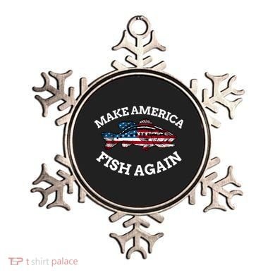 Make America Fish Again Fisherman USA Ornament