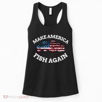 Make America Fish Again Fisherman USA Women's Tank Top thumb 0