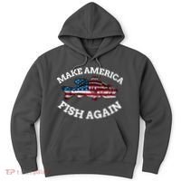 Make America Fish Again Fisherman USA Hoodie thumb 0