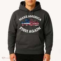 Make America Fish Again Fisherman USA Hoodie thumb 2