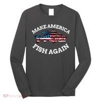 Make America Fish Again Fisherman USA Long Sleeve Shirt thumb 0