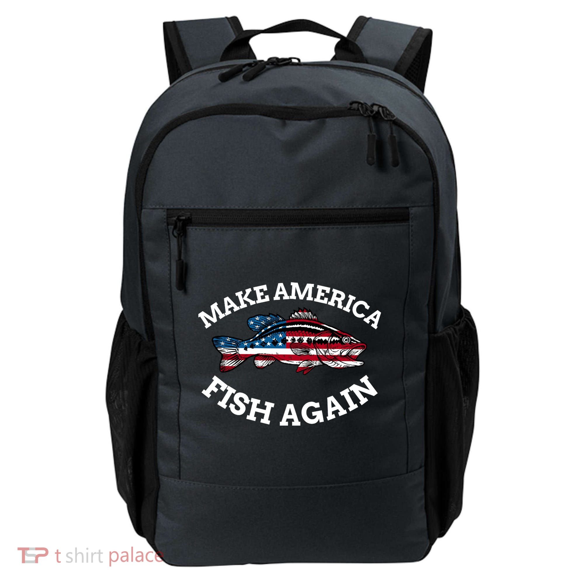 Make America Fish Again Fisherman USA Backpack