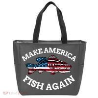 Make America Fish Again Fisherman USA Tote Bag thumb 0