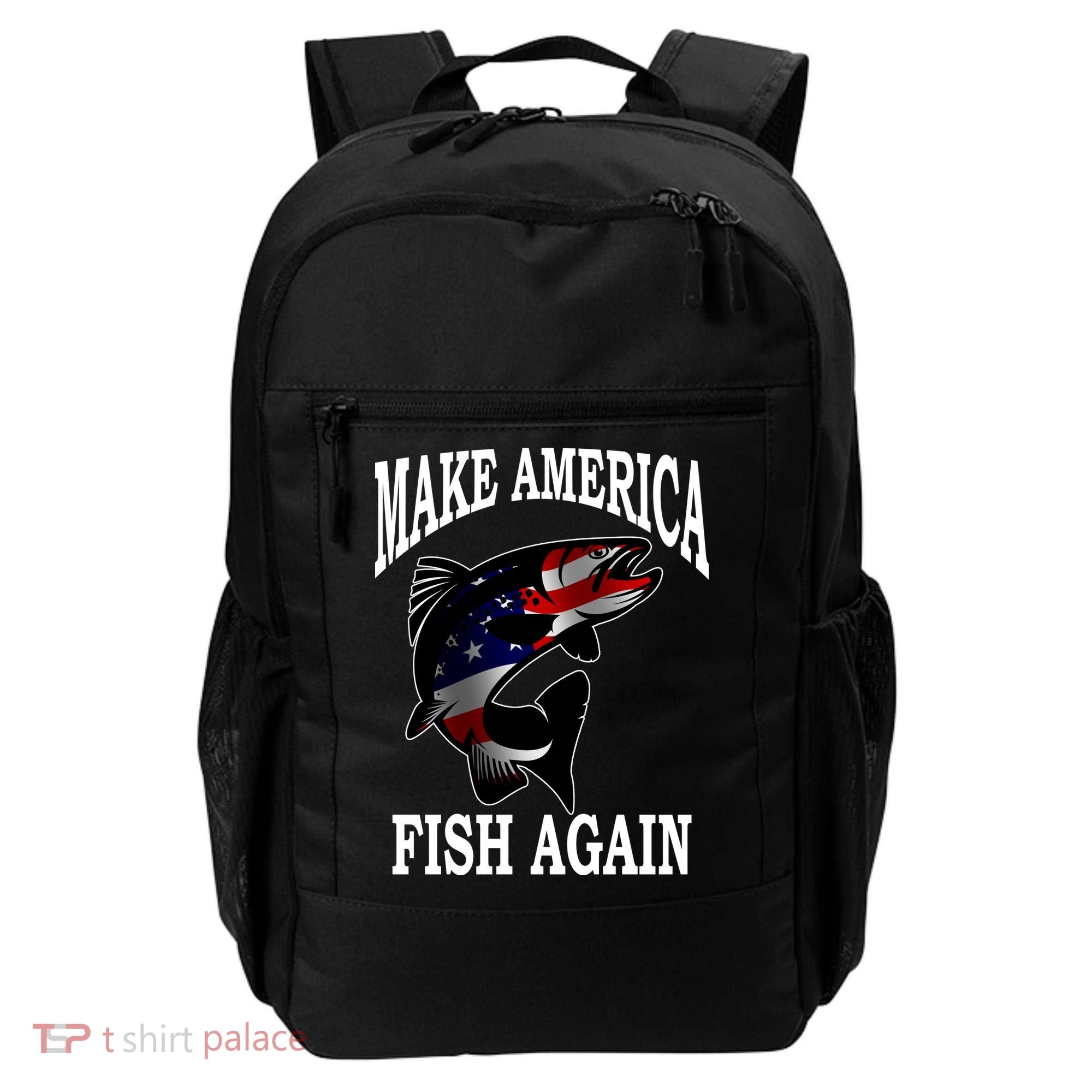 Make America Fish Again USA Fishing Gift Backpack