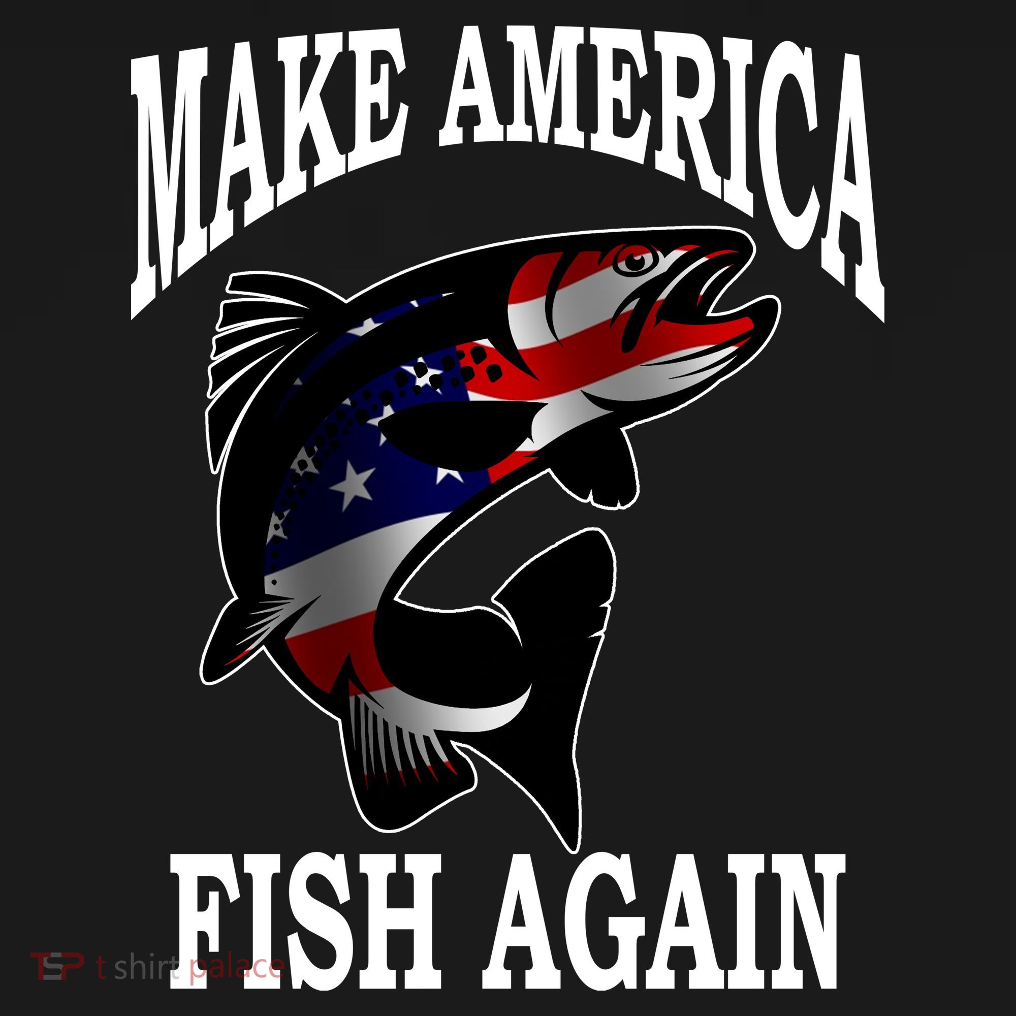 Make America Fish Again USA Fishing Gift Backpack