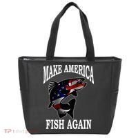 Make America Fish Again USA Fishing Gift Tote Bag thumb 0