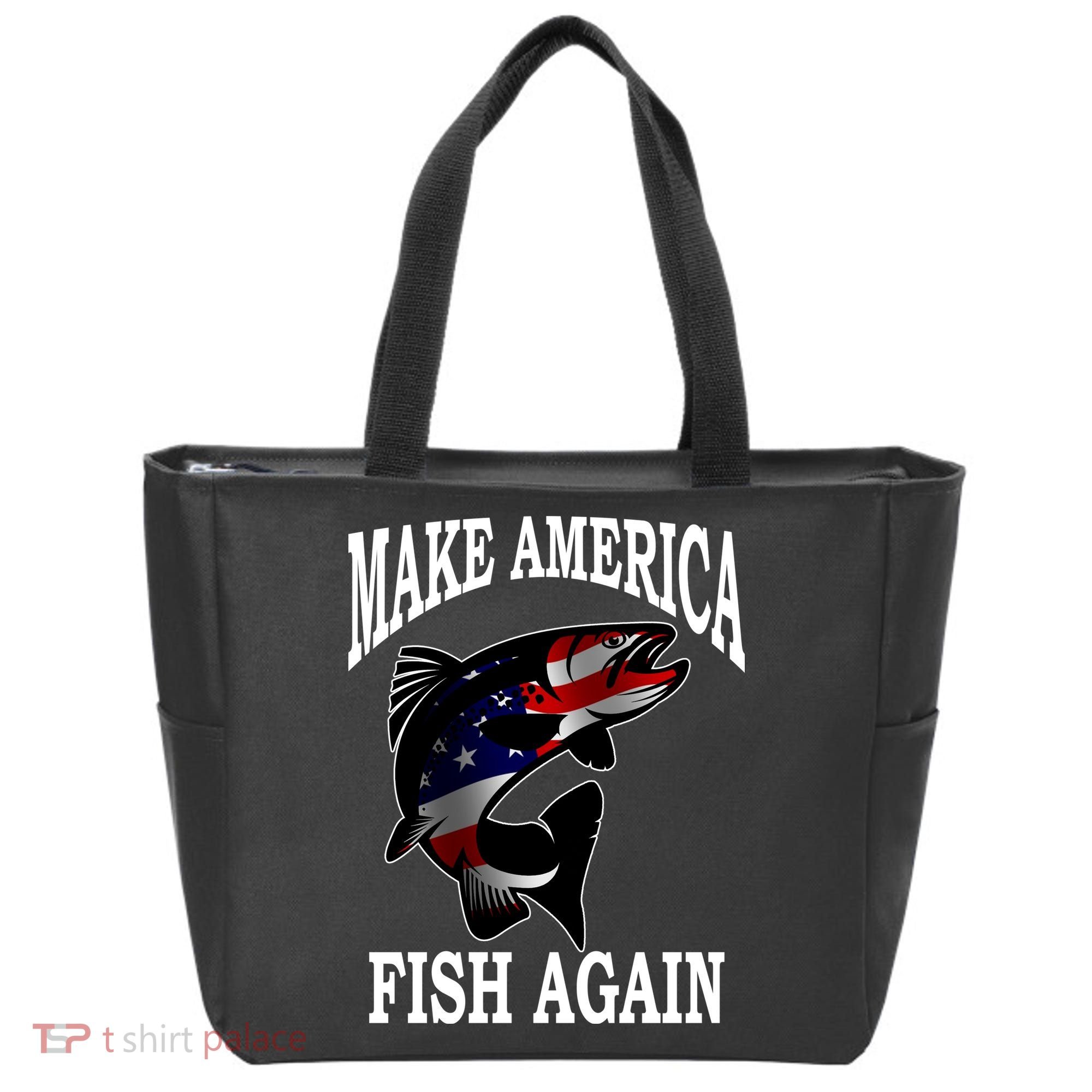 Make America Fish Again USA Fishing Gift Tote Bag