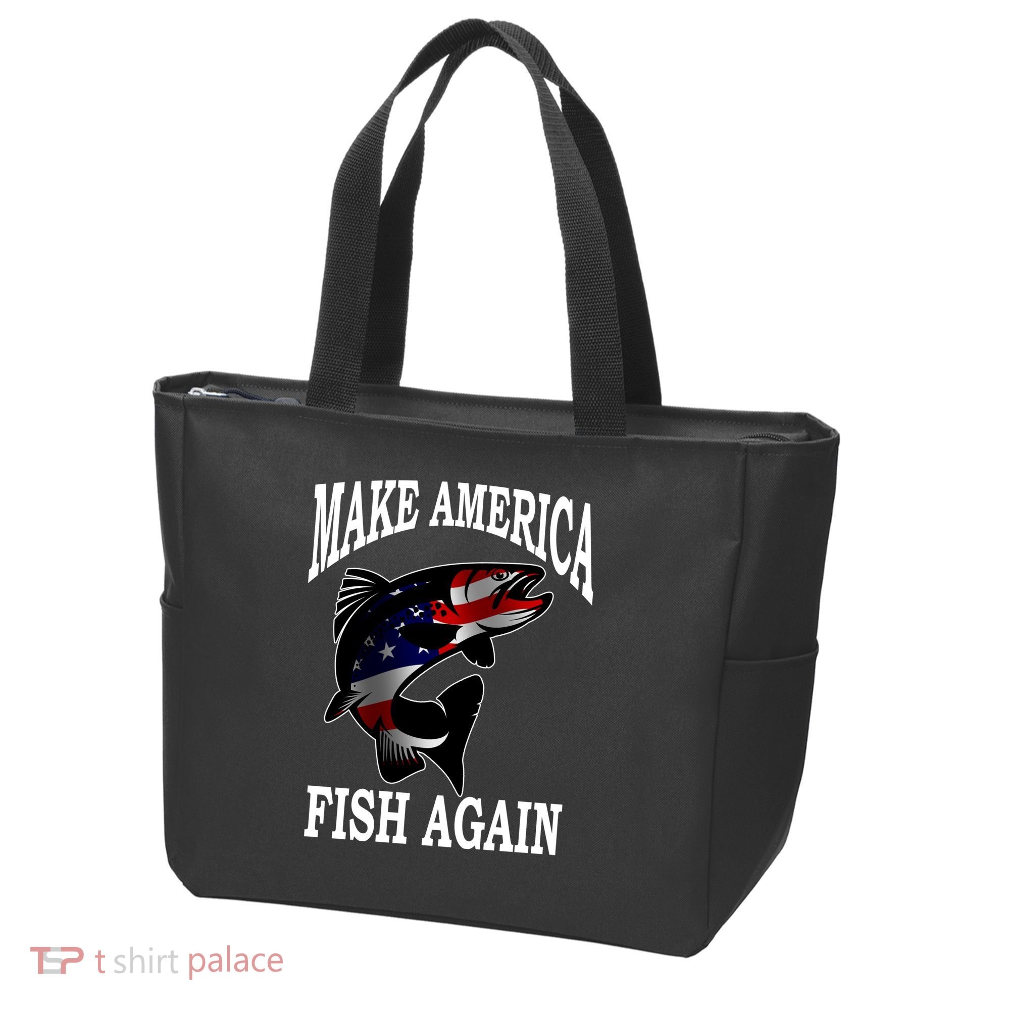 Make America Fish Again USA Fishing Gift Tote Bag
