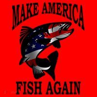 Make America Fish Again USA Fishing Gift Santa Hat thumb 1