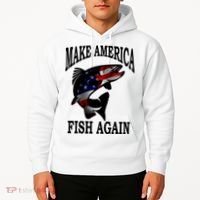 Make America Fish Again USA Fishing Gift Hoodie thumb 2