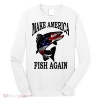 Make America Fish Again USA Fishing Gift Long Sleeve Shirt thumb 0