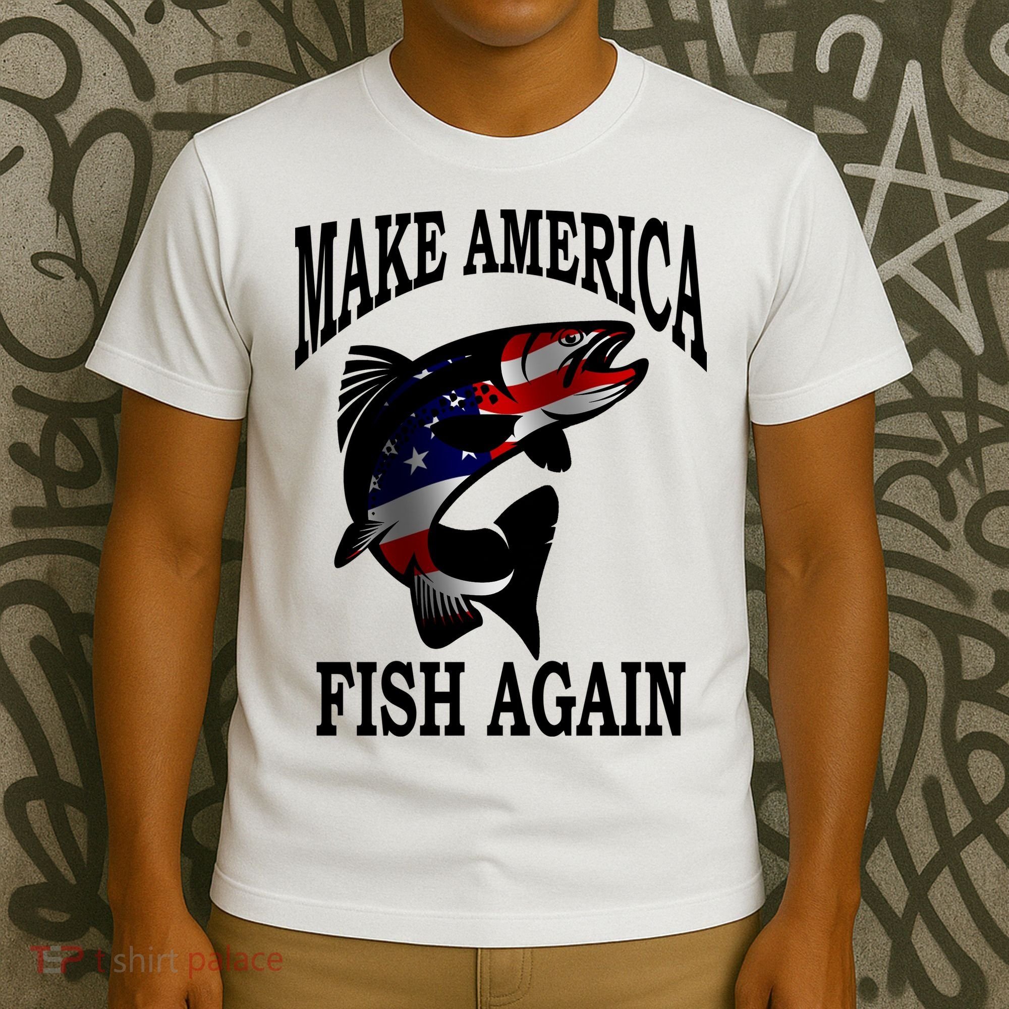 Make America Fish Again USA Fishing Gift T-Shirt