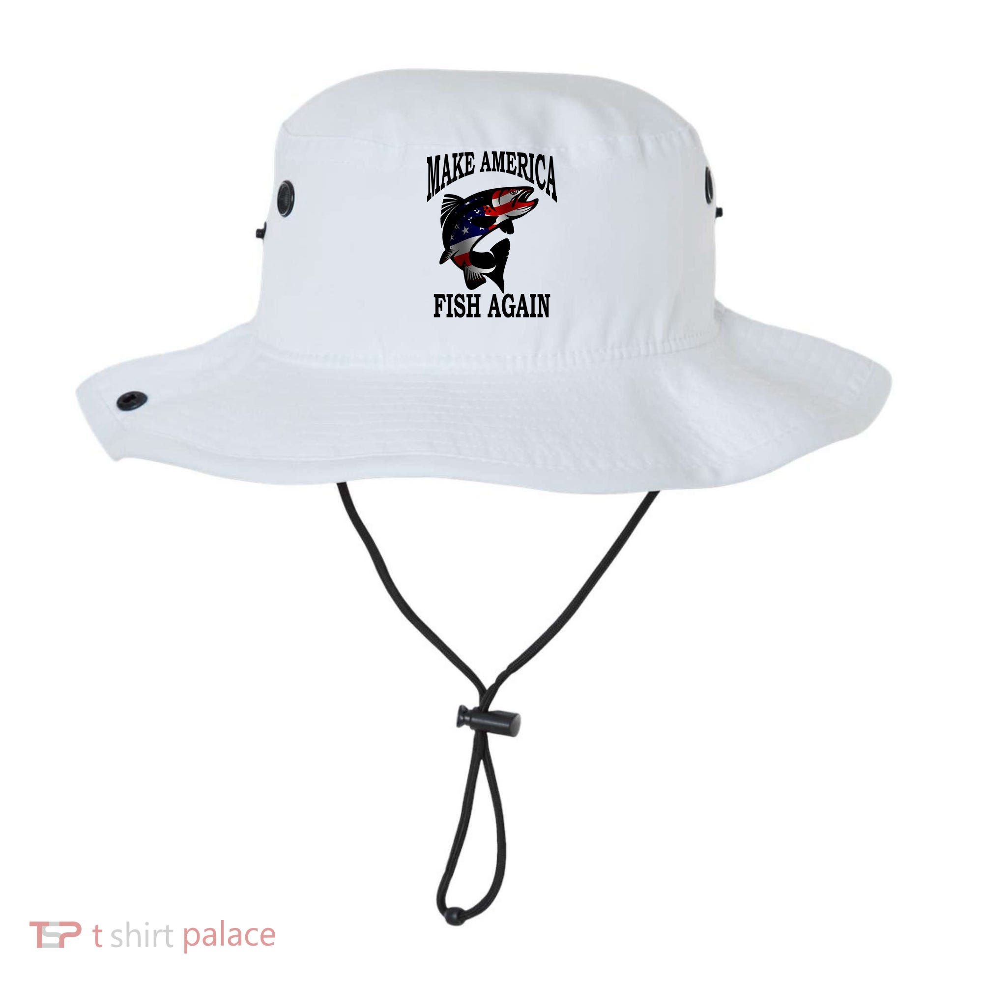 Make America Fish Again USA Fishing Gift Bucket Hat