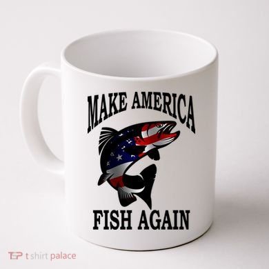 Make America Fish Again USA Fishing Gift Coffee Mug