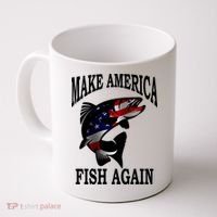 Make America Fish Again USA Fishing Gift Coffee Mug thumb 0