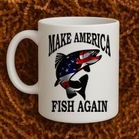 Make America Fish Again USA Fishing Gift Coffee Mug thumb 2