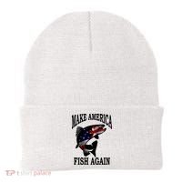 Make America Fish Again USA Fishing Gift Beanie thumb 0