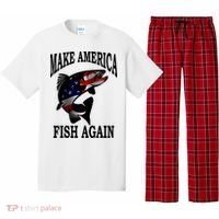 Make America Fish Again USA Fishing Gift Pajama Set thumb 0