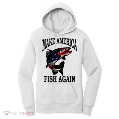 Make America Fish Again USA Fishing Gift Women's Hoodie