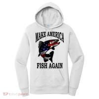 Make America Fish Again USA Fishing Gift Women's Hoodie thumb 0