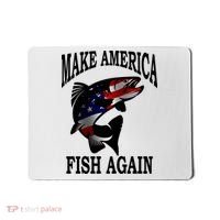 Make America Fish Again USA Fishing Gift Mousepad thumb 0