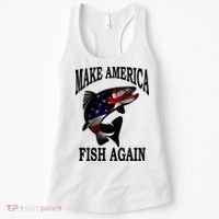 Make America Fish Again USA Fishing Gift Women's Tank Top thumb 0