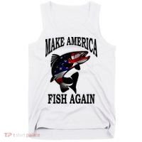 Make America Fish Again USA Fishing Gift Tank Top thumb 0