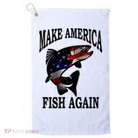 Make America Fish Again USA Fishing Gift Golf Towel thumb 0